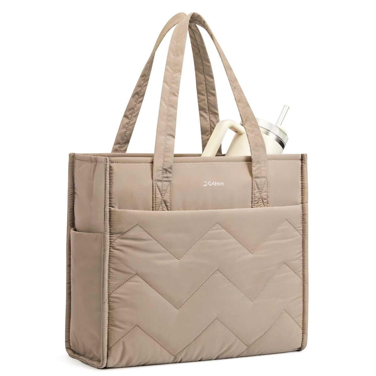 G4Free Lightweight Quilted Tote with Laptop Compartment