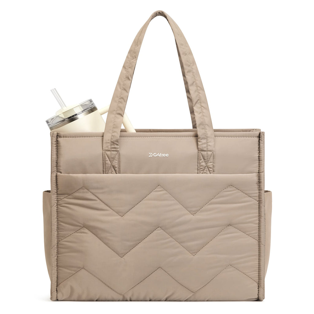 G4Free Lightweight Quilted Tote with Laptop Compartment