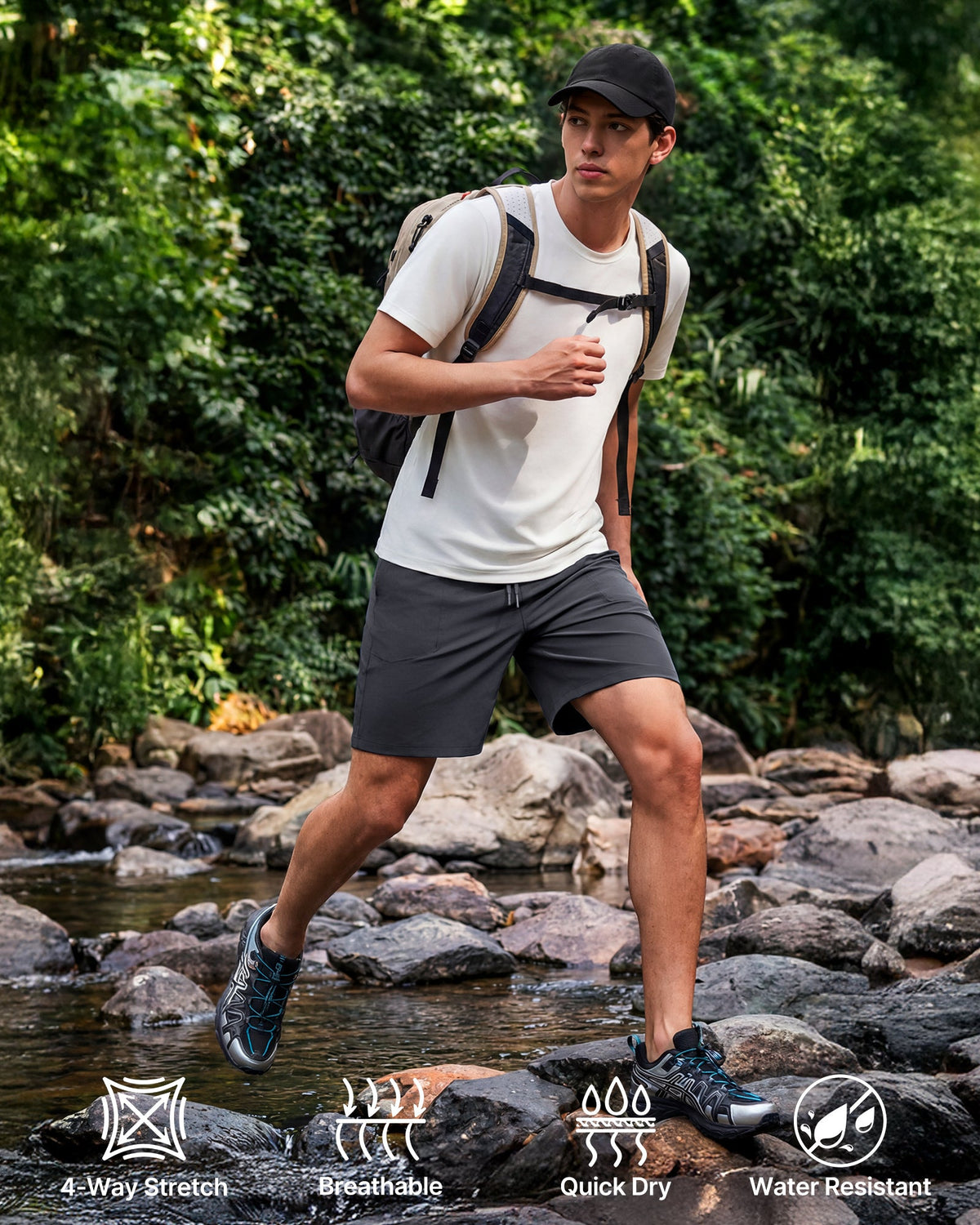 G4Free Men's Hiking Shorts – Quick Dry