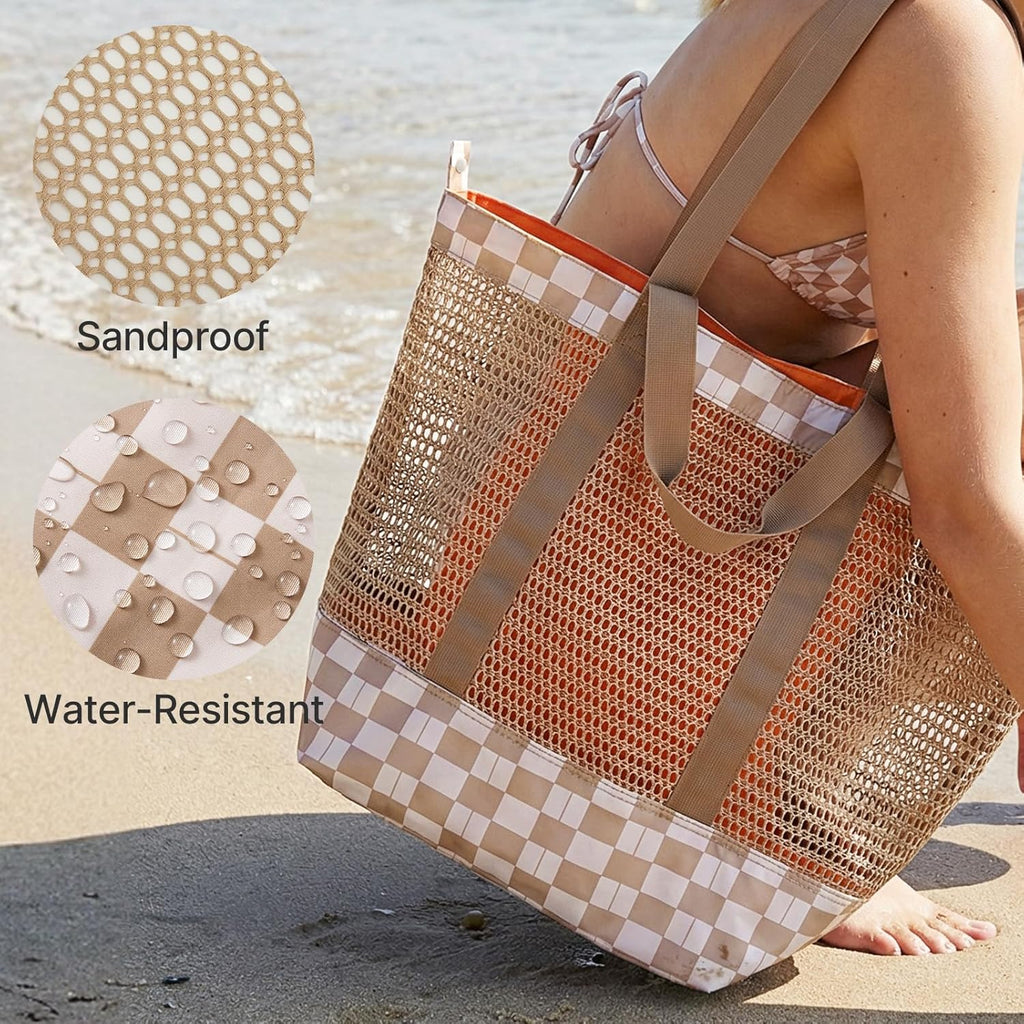 G4Free Mesh Beach Tote Bags Extra Large Packable