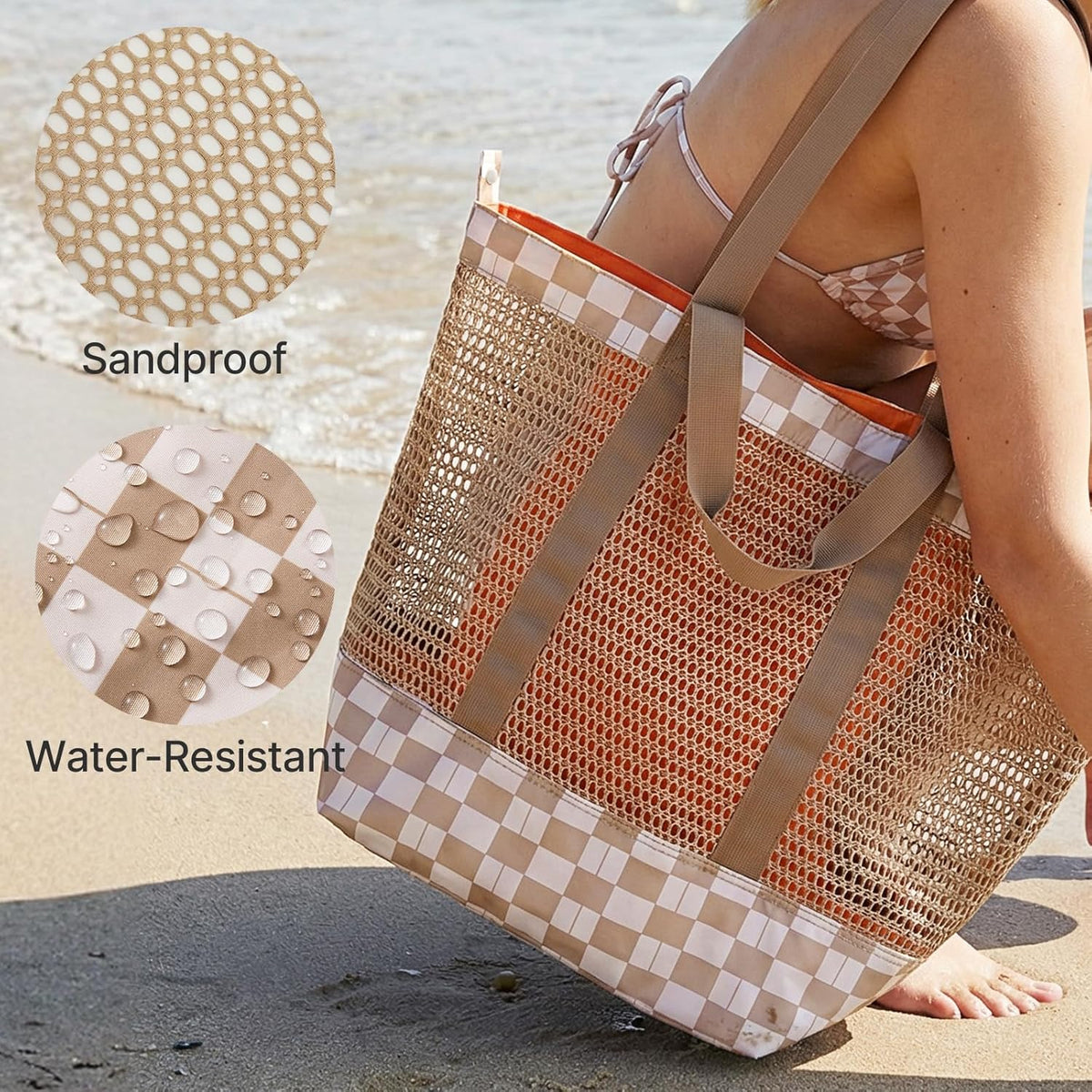 G4Free Mesh Beach Tote Bags Extra Large Packable