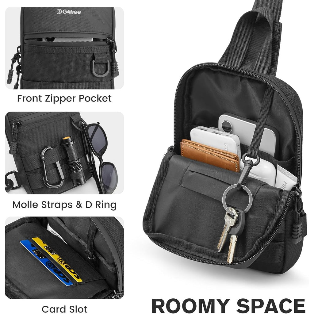G4Free Mini Tactical Chest Bag Waterproof EDC Shoulder Bag