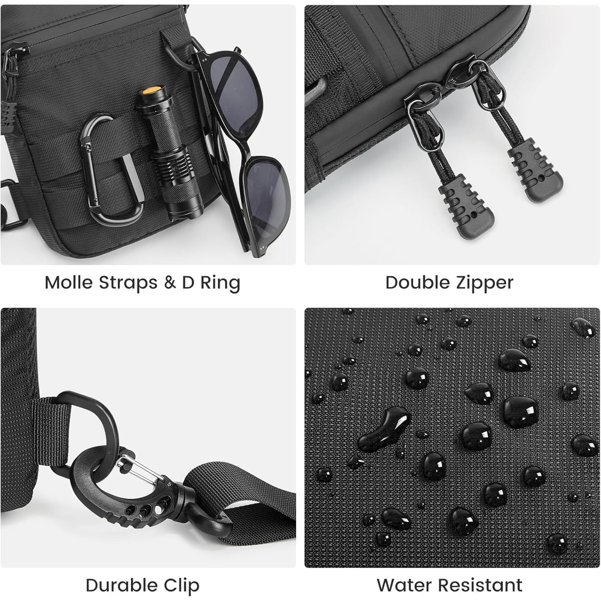 G4Free Mini Tactical Chest Bag Waterproof EDC Shoulder Bag