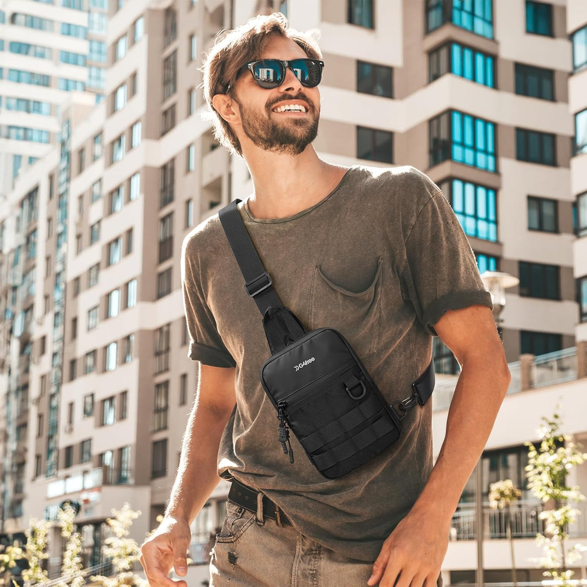 G4Free Mini Tactical Chest Bag Waterproof EDC Shoulder Bag