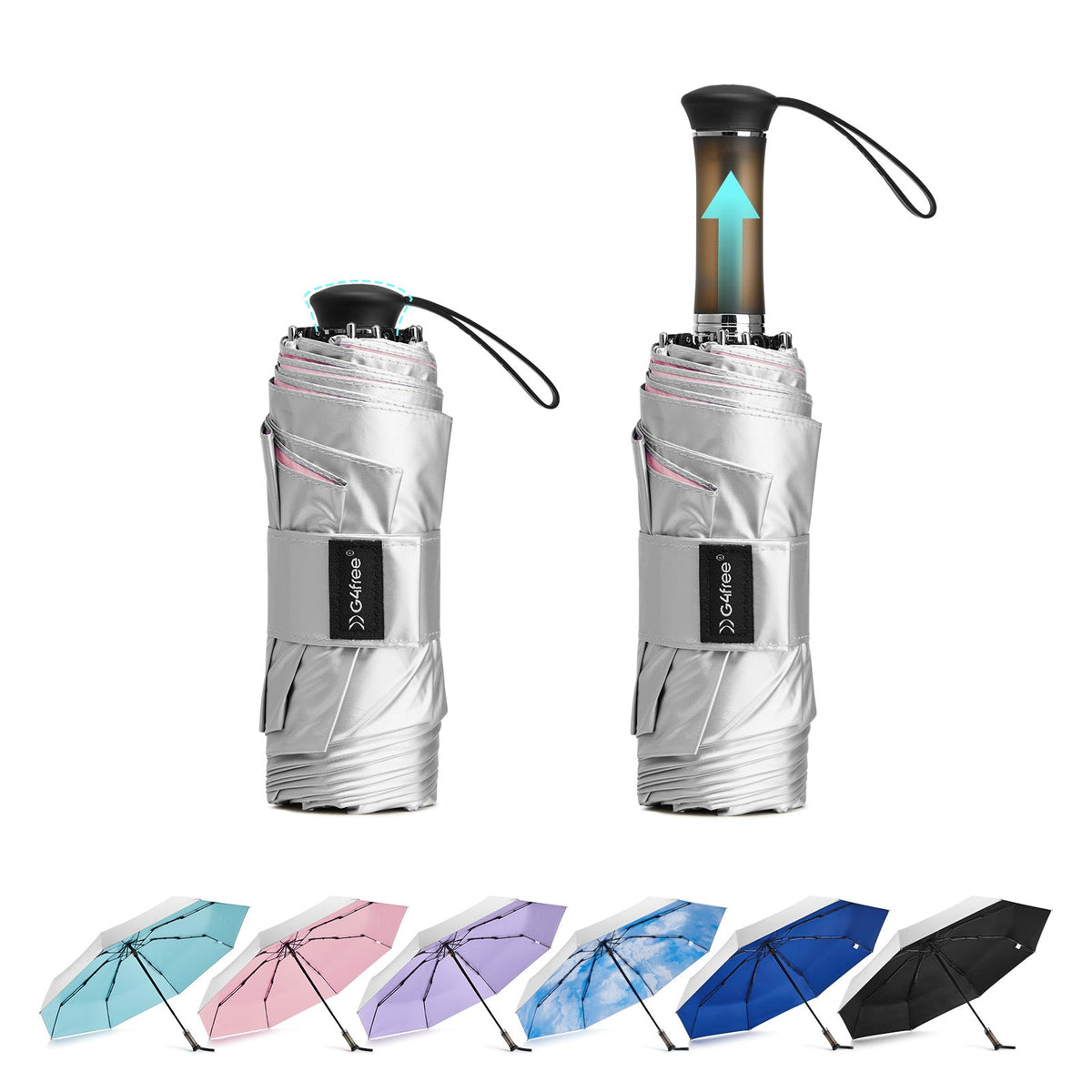 G4Free Mini Travel Umbrella UPF 50+