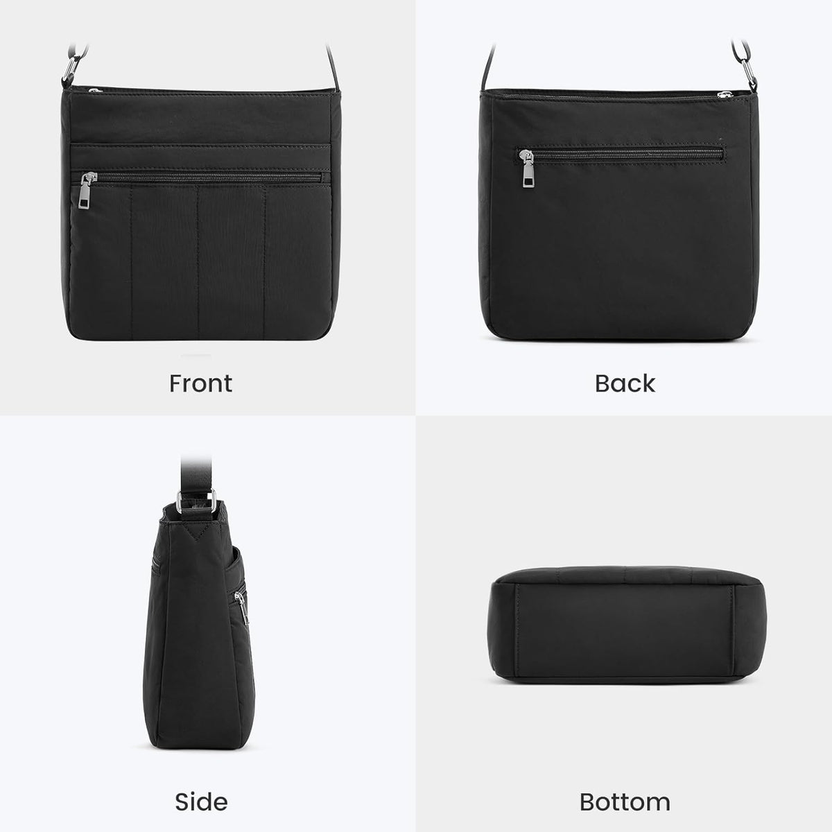 G4Free Nylon Crossbody Bags, Lightweight Quilted Shoulder Handbags