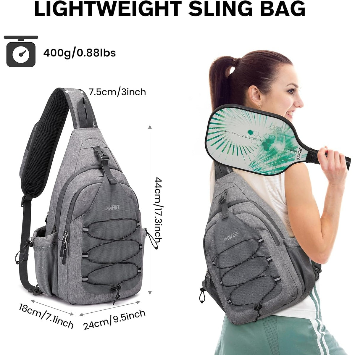 G4Free Pickleball Backpack & Crossbody Bag