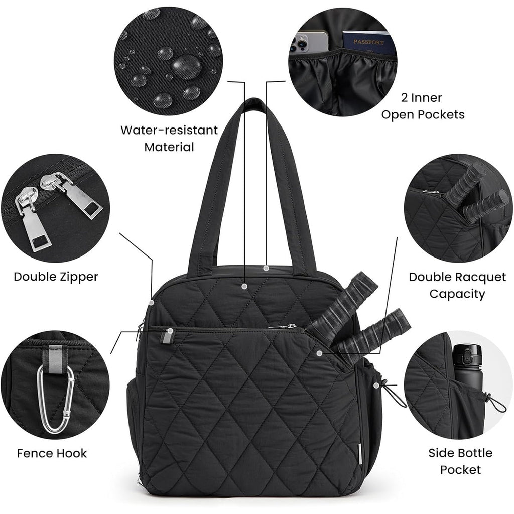 G4Free Pickleball Backpack Tote with Shoe Compartment