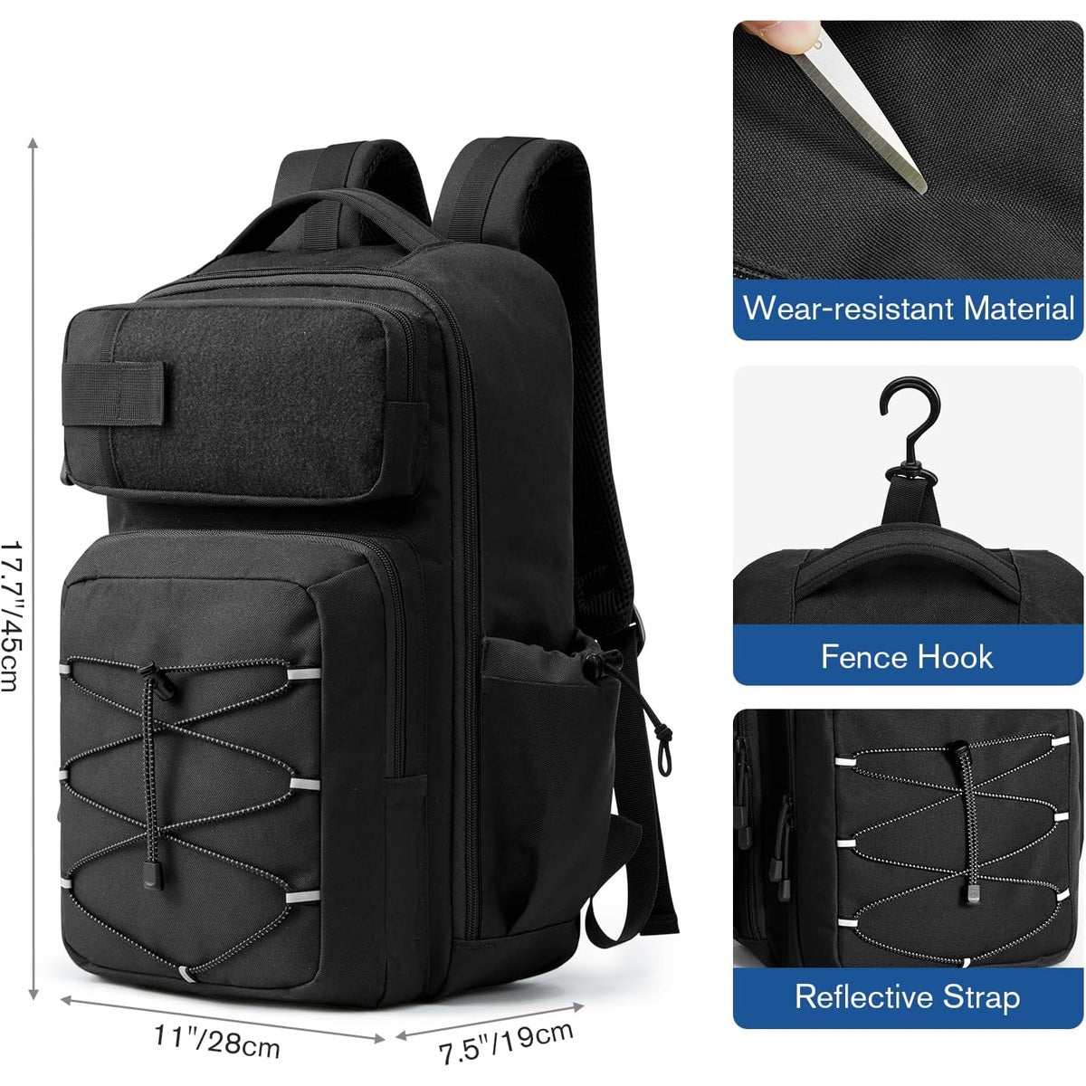G4Free Pickleball Bag Fits 2 to 6 Paddles with Fence Hook
