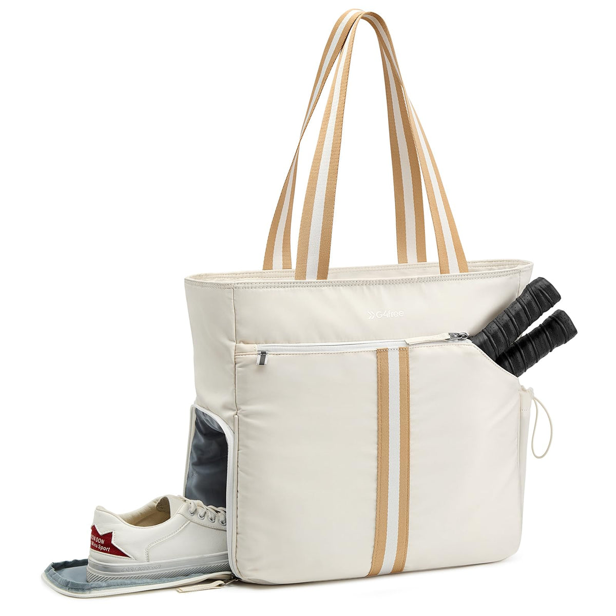 G4Free Pickleball Tote with Shoe & Paddle Pocket