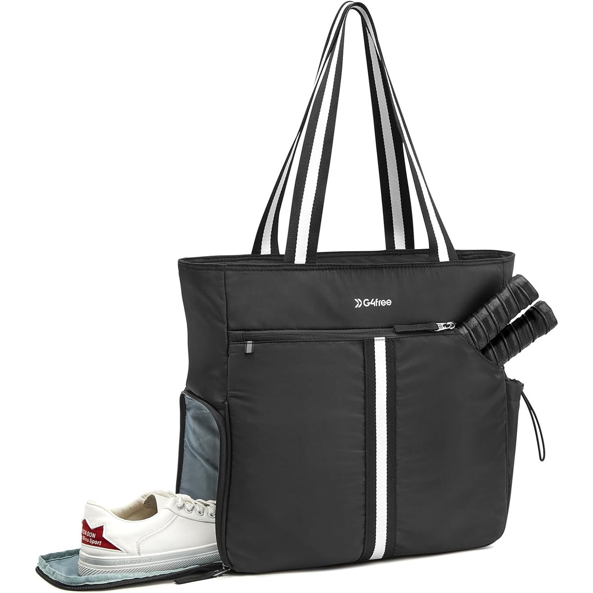 G4Free Pickleball Tote with Shoe & Paddle Pocket