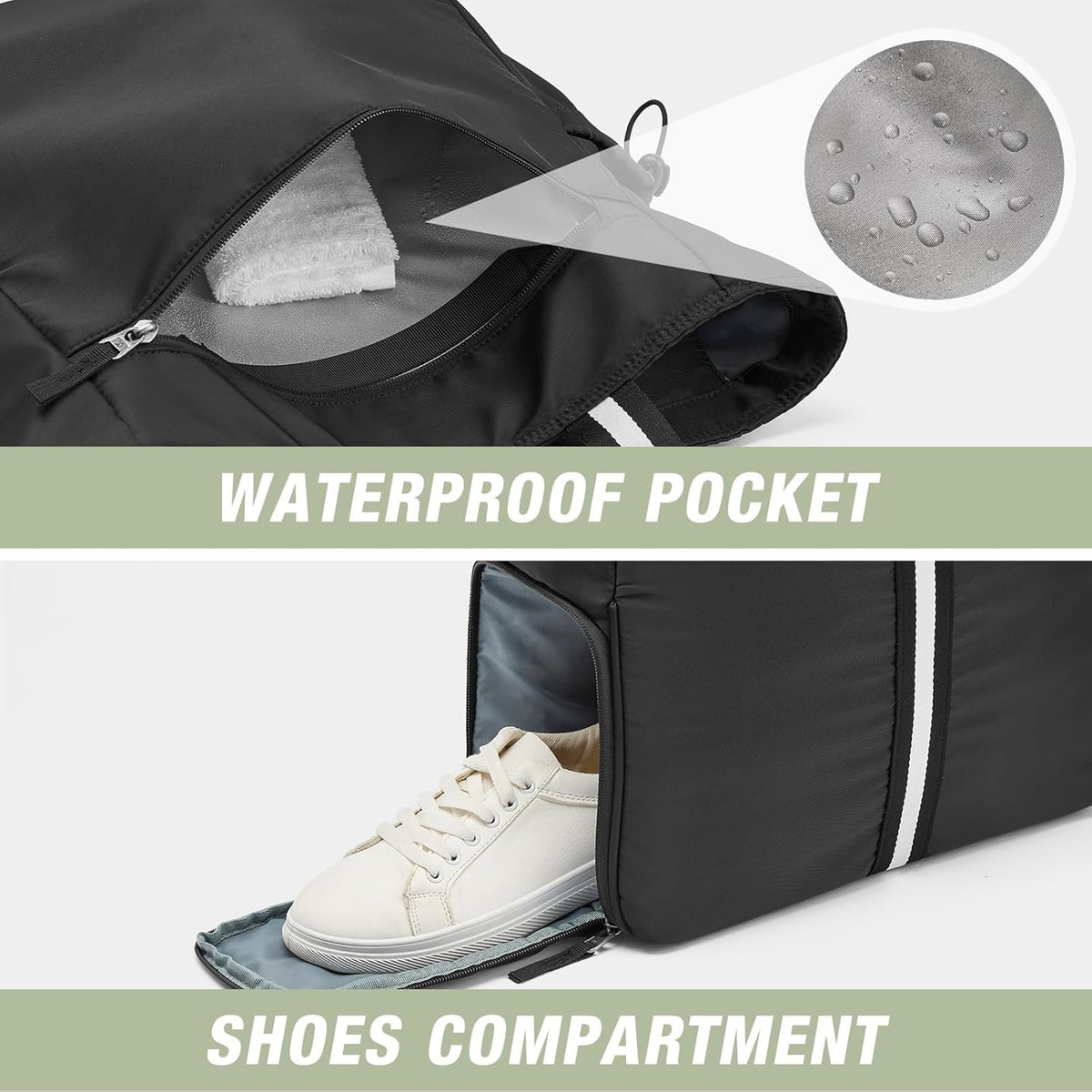 G4Free Pickleball Tote with Shoe & Paddle Pocket