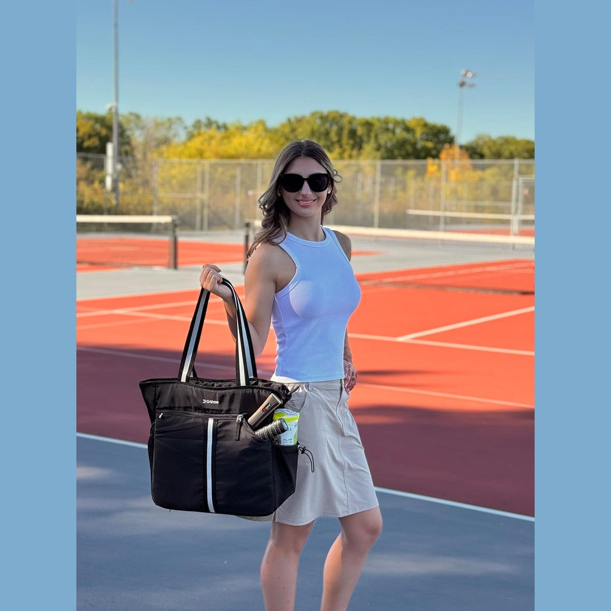 G4Free Pickleball Tote with Shoe & Paddle Pocket