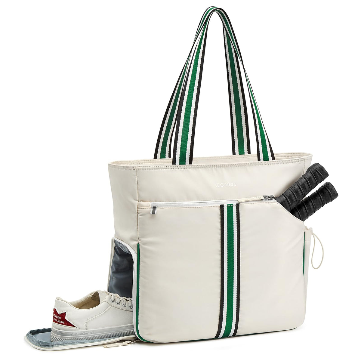 G4Free Pickleball Tote with Shoe & Paddle Pocket