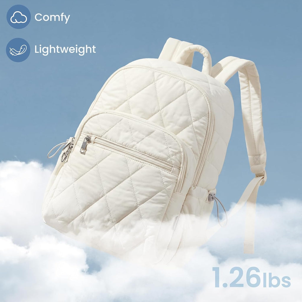 G4Free Puffer Quilted with Anti-theft Buckle Backpack