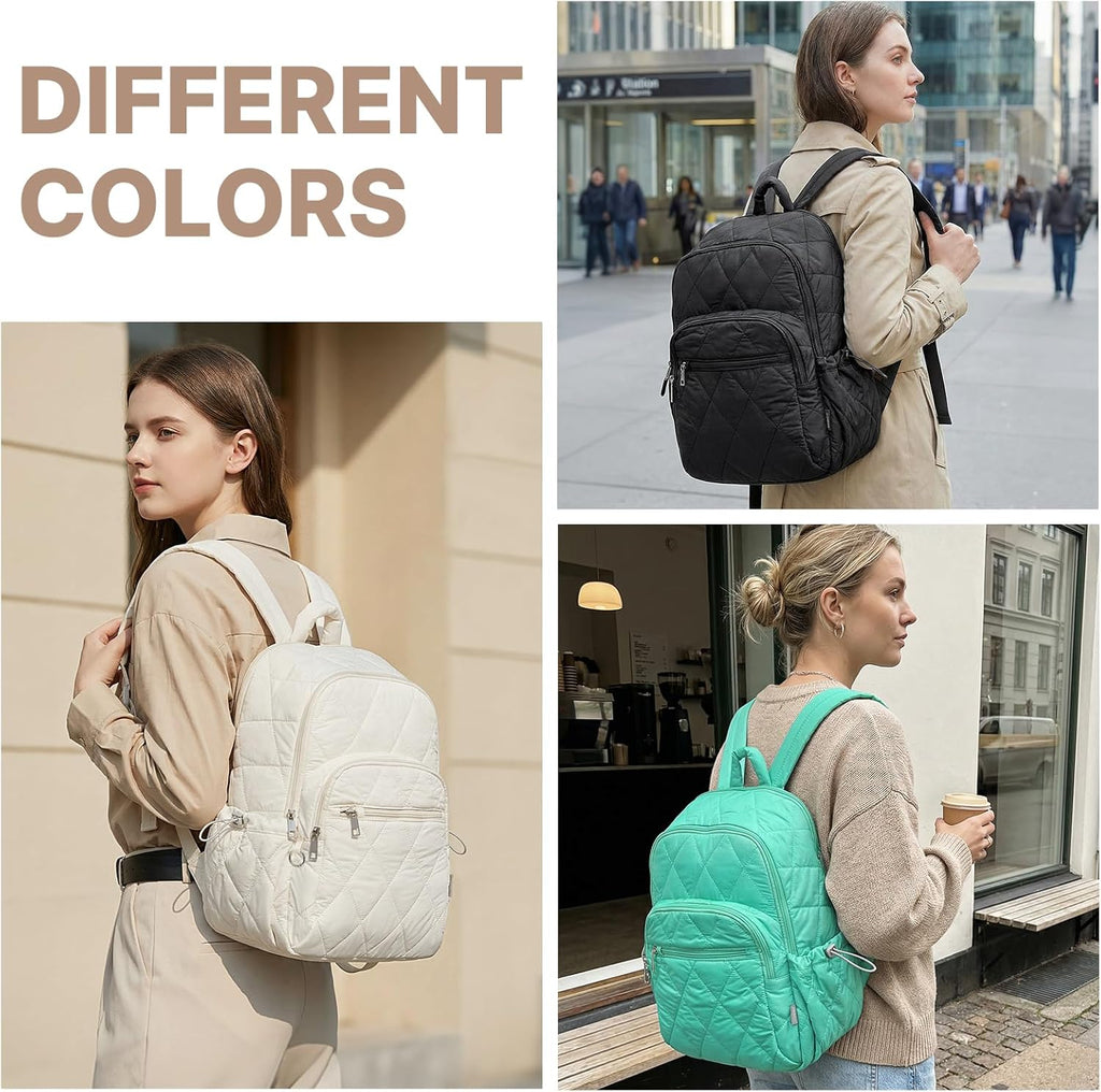 G4Free Puffer Quilted with Anti-theft Buckle Backpack