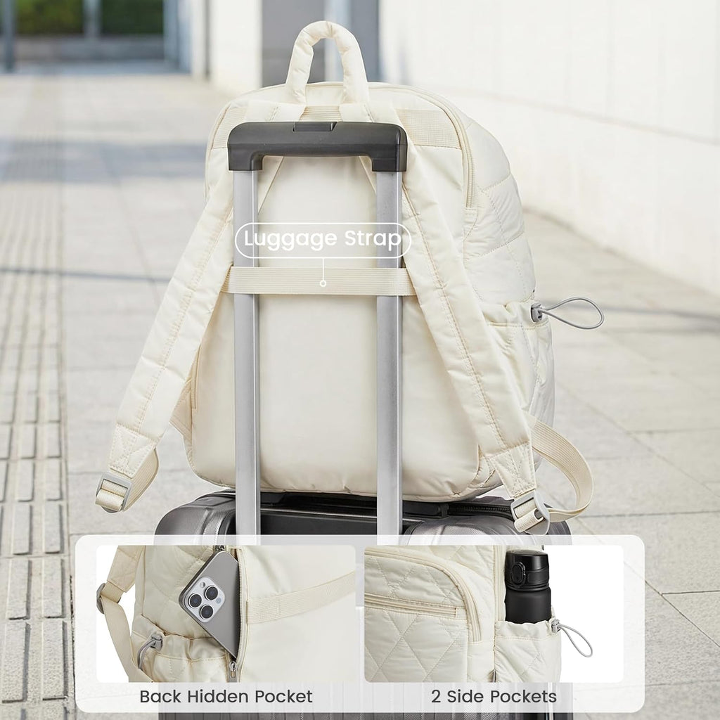 G4Free Puffer Quilted with Anti-theft Buckle Backpack