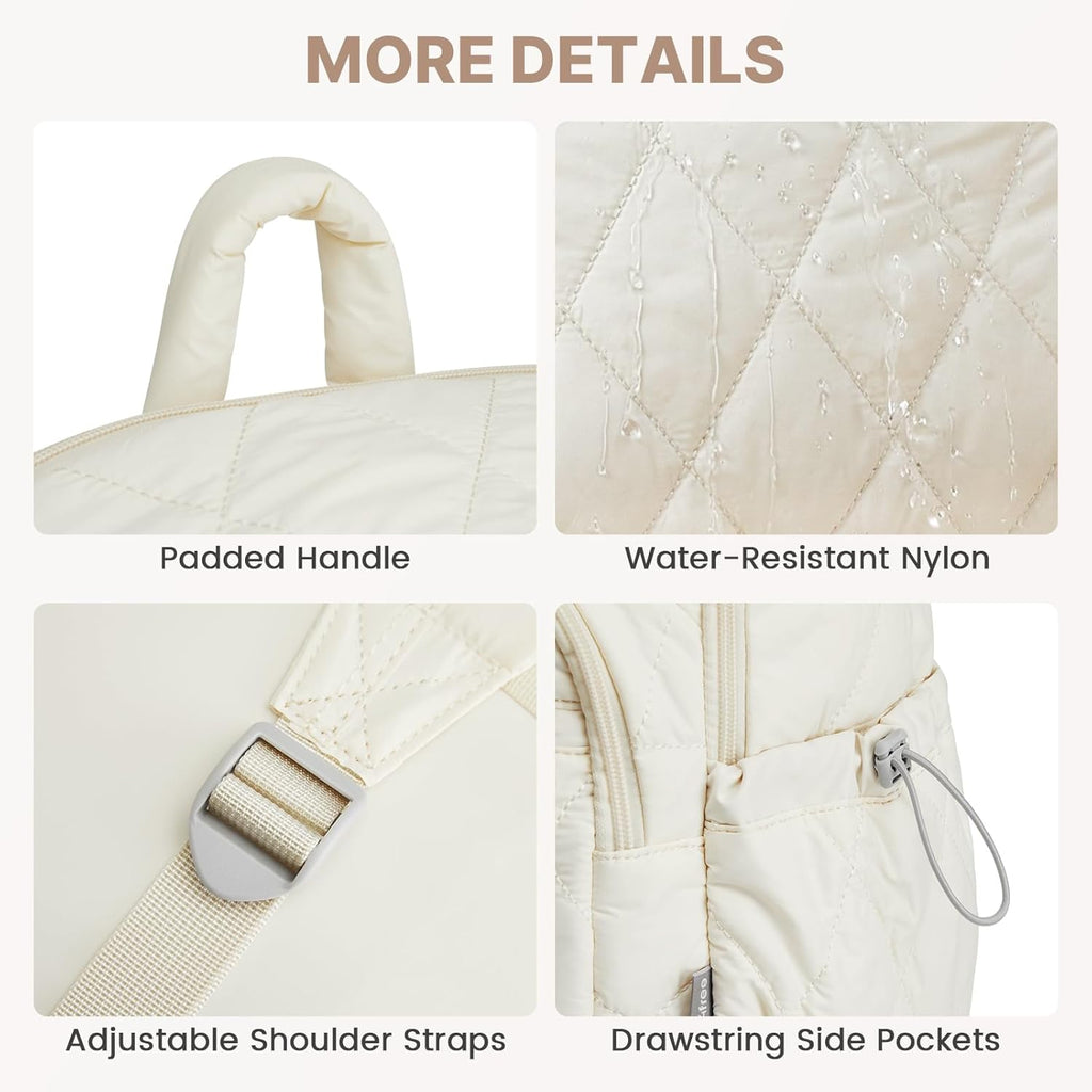 G4Free Puffer Quilted with Anti-theft Buckle Backpack