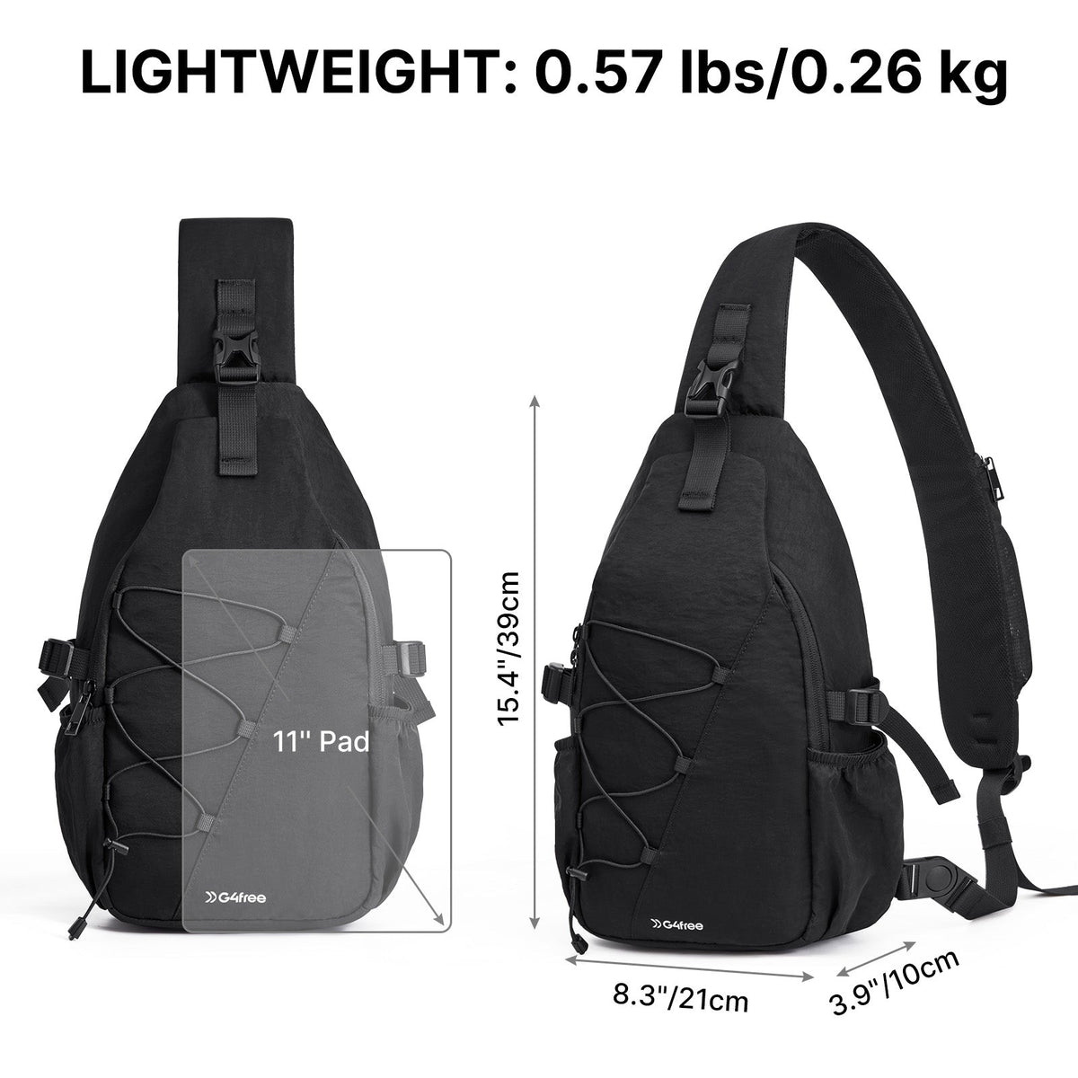 G4Free RFID Sling Bag – Small Crossbody Hiking Bag