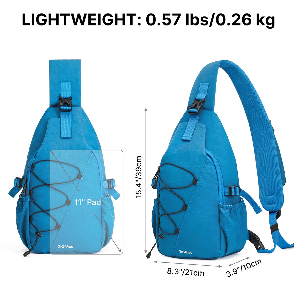 G4Free RFID Sling Bag – Small Crossbody Hiking Bag