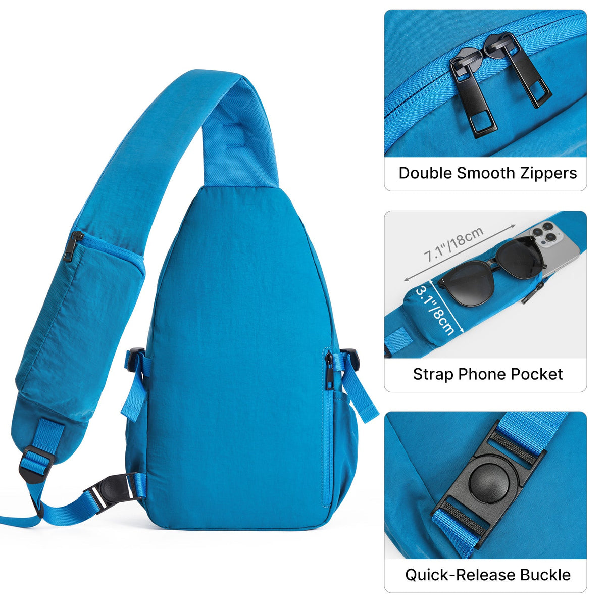 G4Free RFID Sling Bag – Small Crossbody Hiking Bag