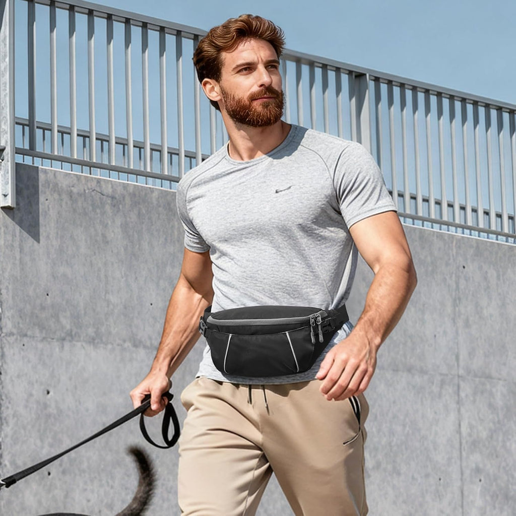 G4Free Recycled Fanny for Men Anti-Theft Crossbody Belt Bag with RFID