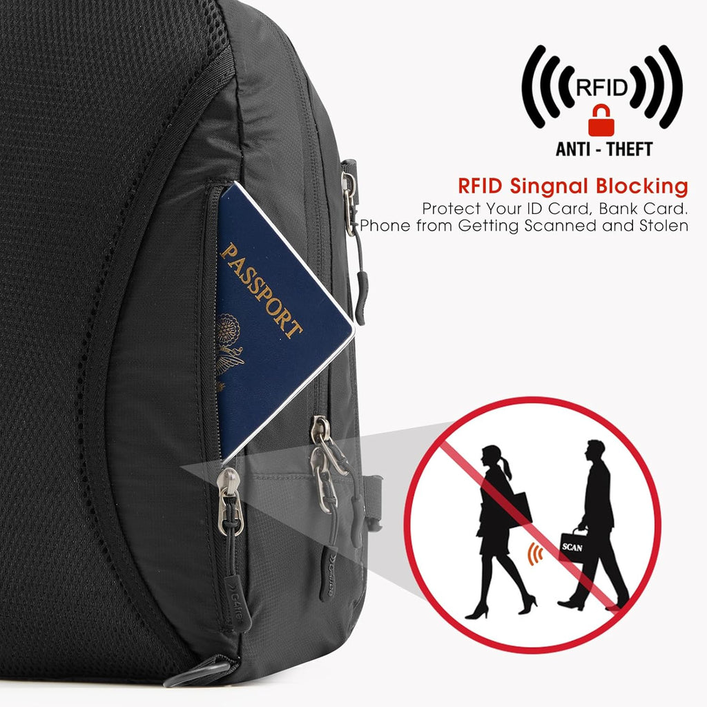 G4Free Recycled Sling Bag for Men Anti-Theft with RFID Blocking