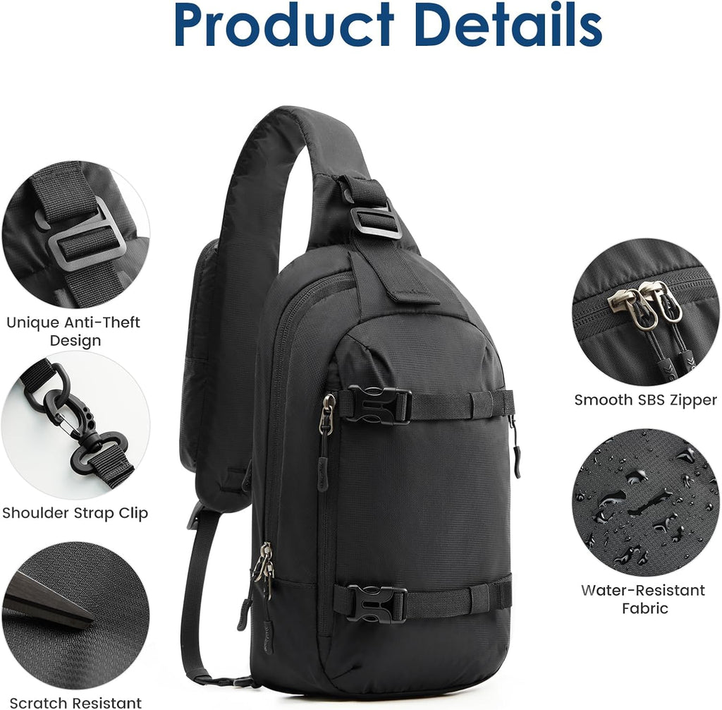 G4Free Recycled Sling Bag for Men Anti-Theft with RFID Blocking