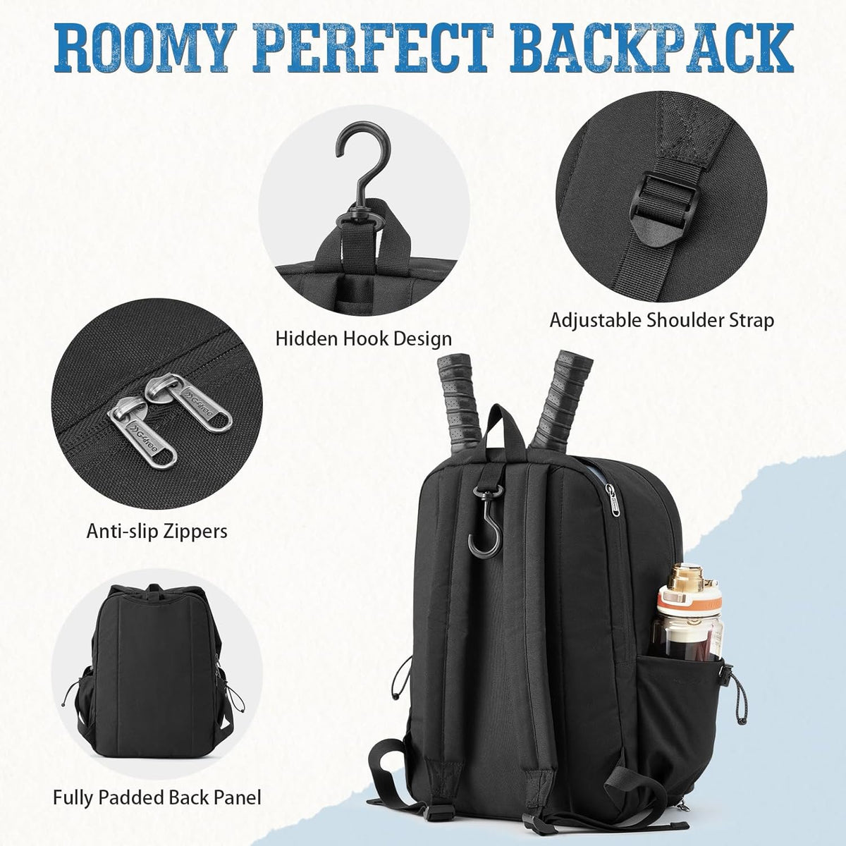 G4Free School Lightweight with Laptop Compartment Pockets Backpack