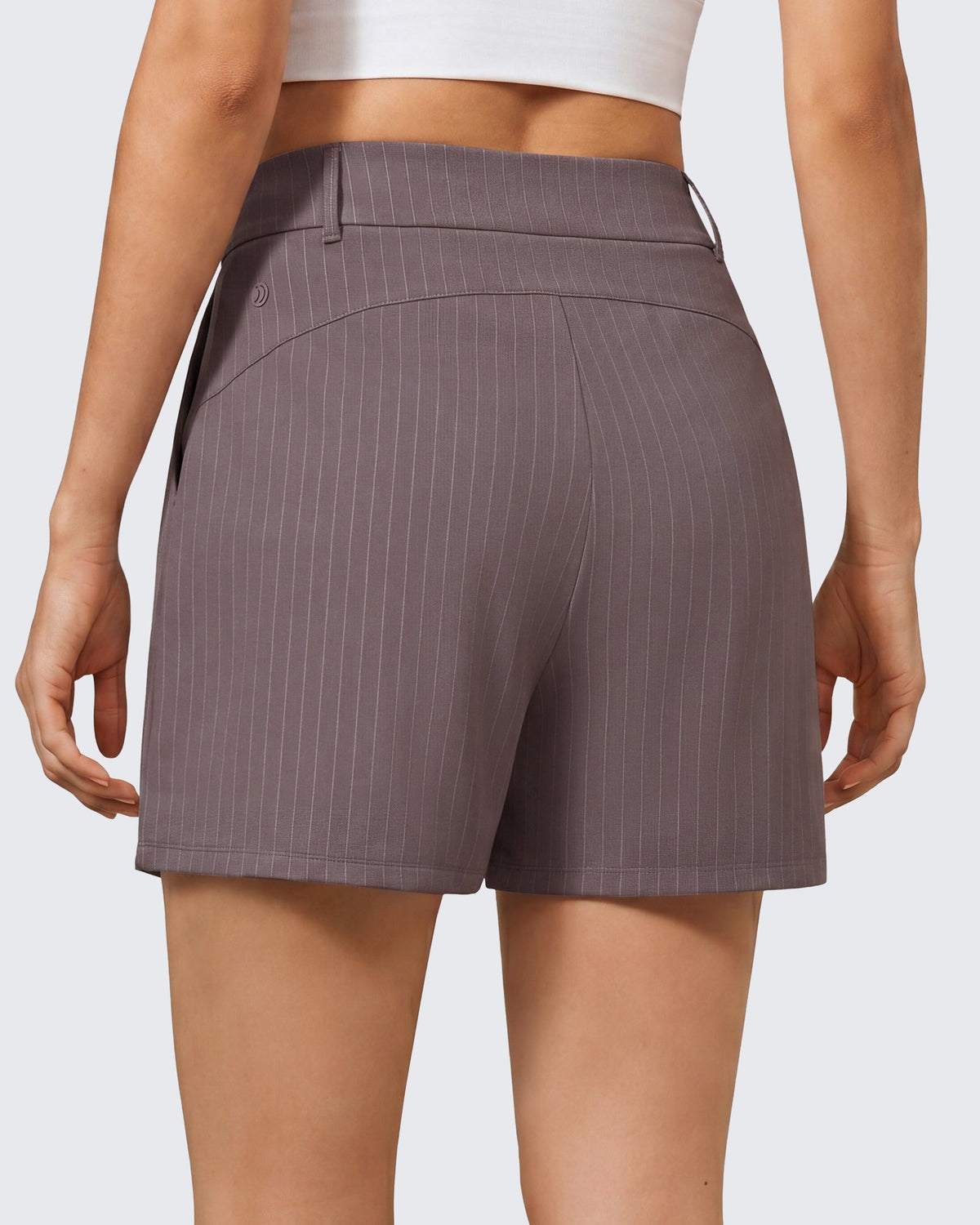 G4Free ShiftReady 5" High Waisted Pleated Trouser Shorts with Pockets