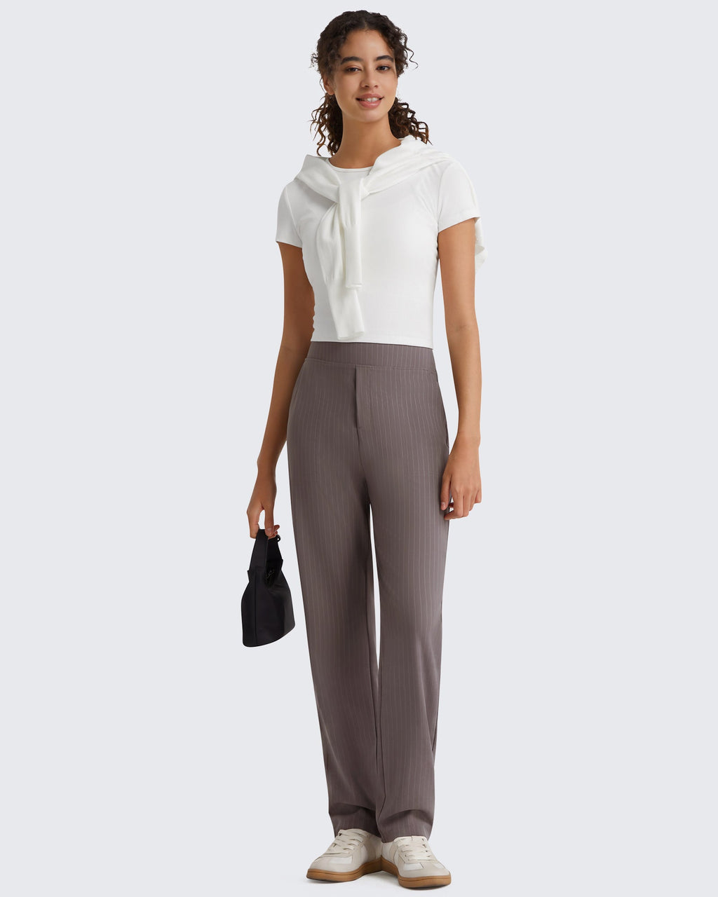 G4Free ShiftReady Pinstripe Work Pants with Pockets Straight Leg