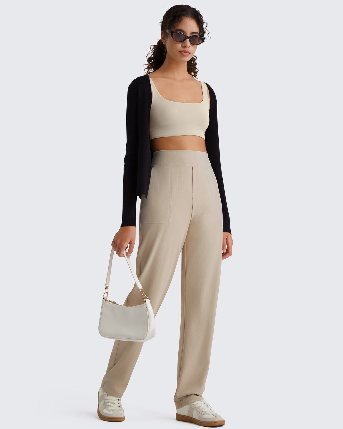G4Free ShiftReady Pinstripe Work Pants with Pockets Straight Leg