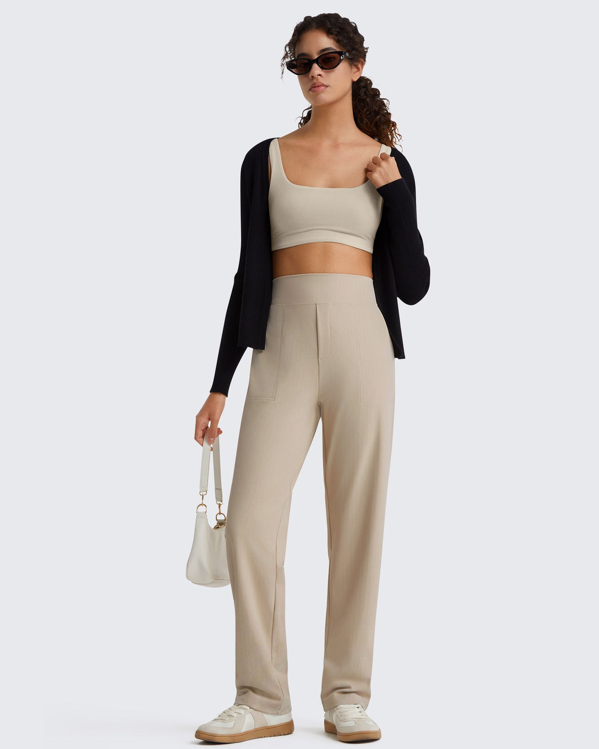 G4Free ShiftReady Pinstripe Work Pants with Pockets Straight Leg