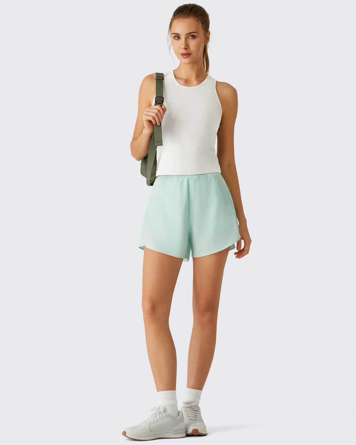 G4Free Slim Fit Racerback Ribbed Tank