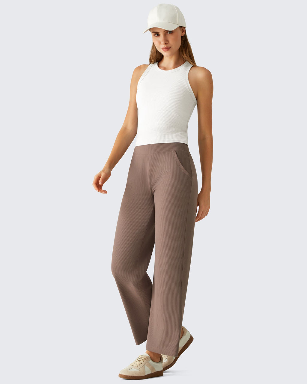 G4Free Slim Fit Racerback Ribbed Tank