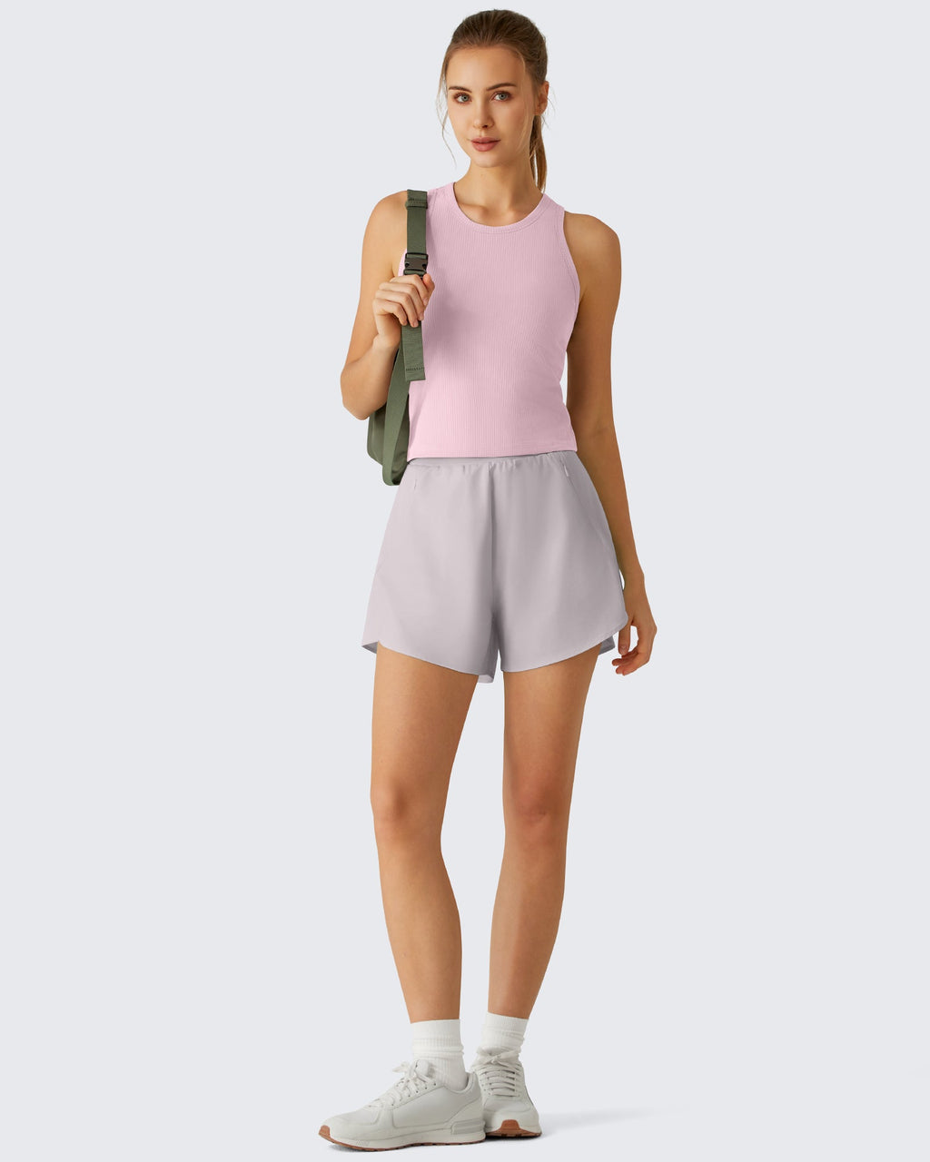 G4Free Slim Fit Racerback Ribbed Tank