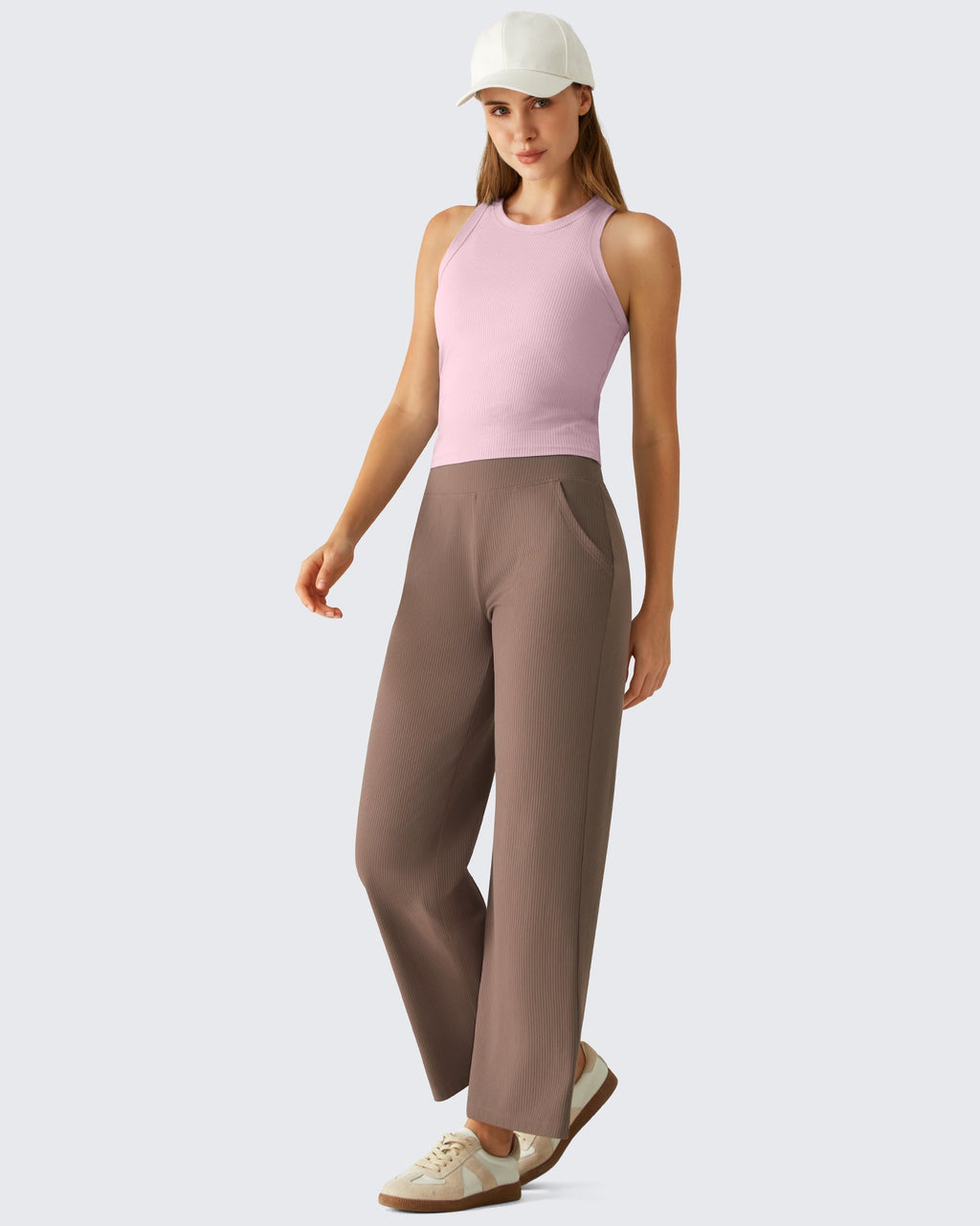 G4Free Slim Fit Racerback Ribbed Tank