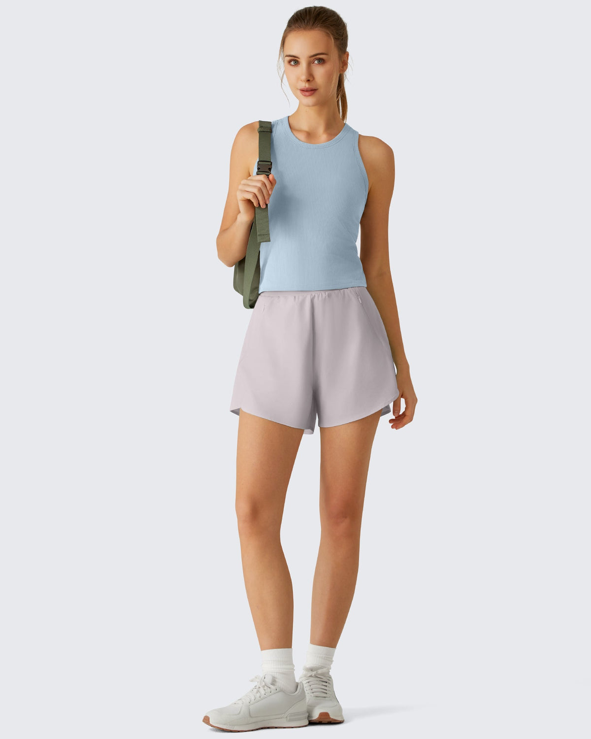 G4Free Slim Fit Racerback Ribbed Tank