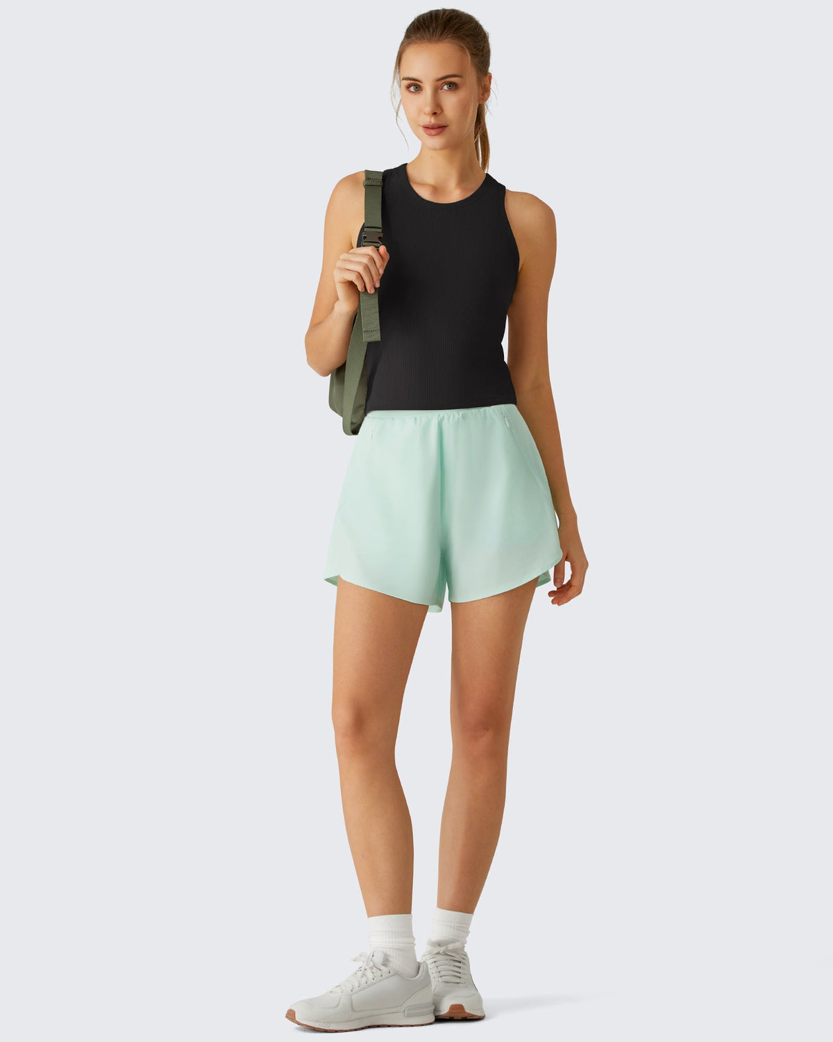 G4Free Slim Fit Racerback Ribbed Tank