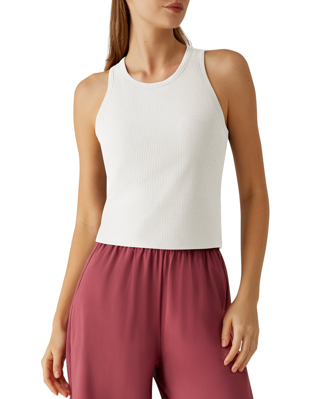 G4Free Slim Fit Racerback Ribbed Tank