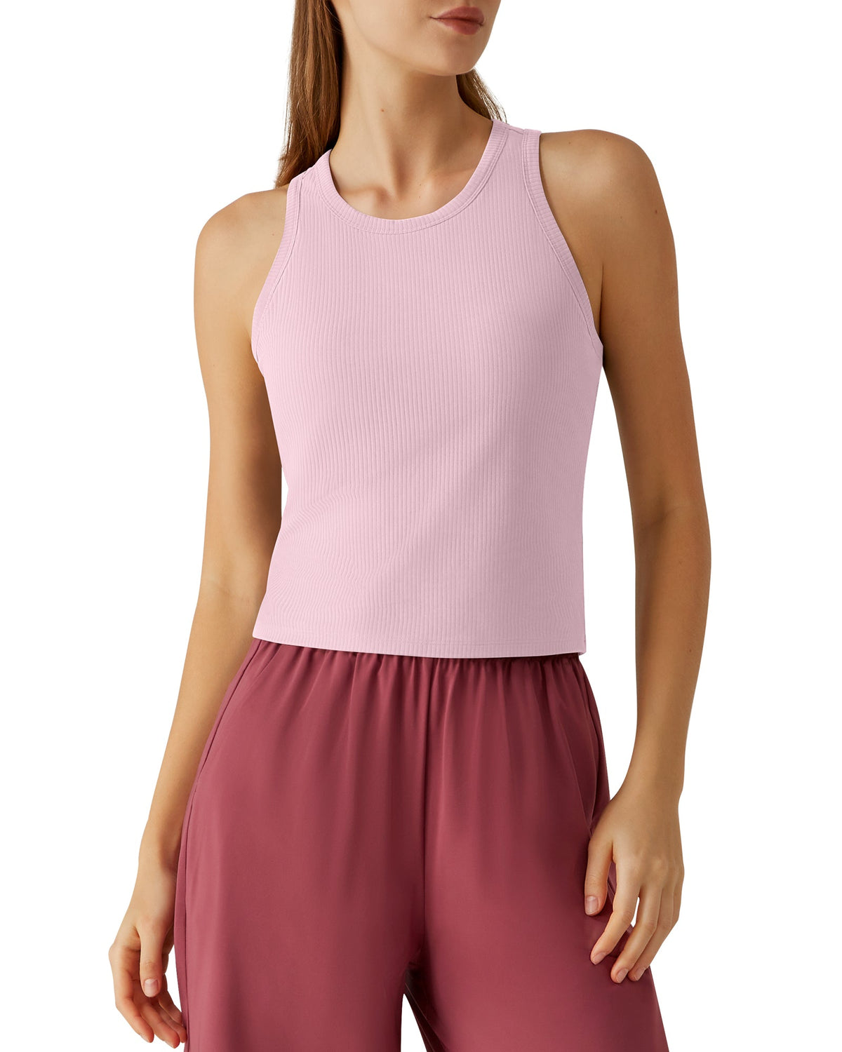 G4Free Slim Fit Racerback Ribbed Tank
