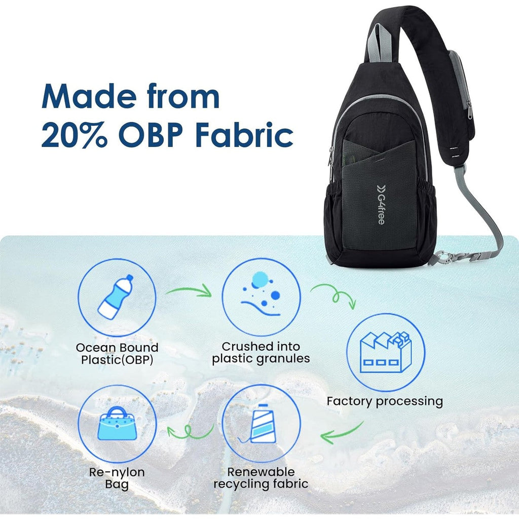 G4Free Sling Bag Casual Chest Shoulder Handbag Crossbody Backpack