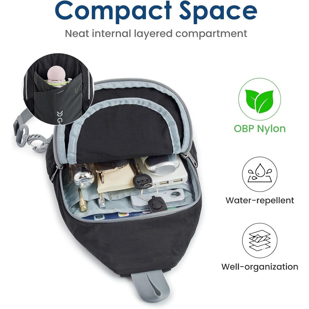 G4Free Sling Bag Casual Chest Shoulder Handbag Crossbody Backpack
