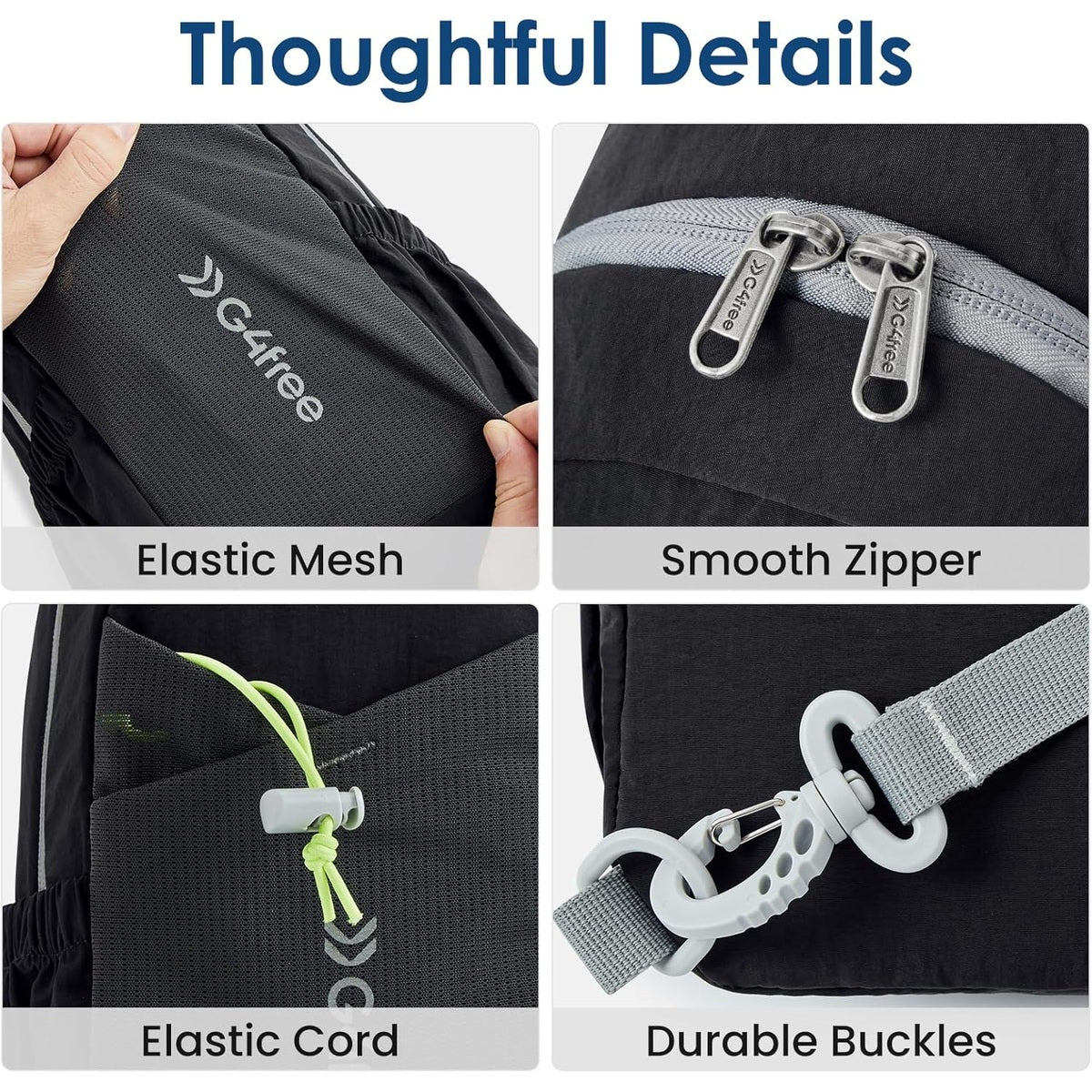 G4Free Sling Bag Casual Chest Shoulder Handbag Crossbody Backpack