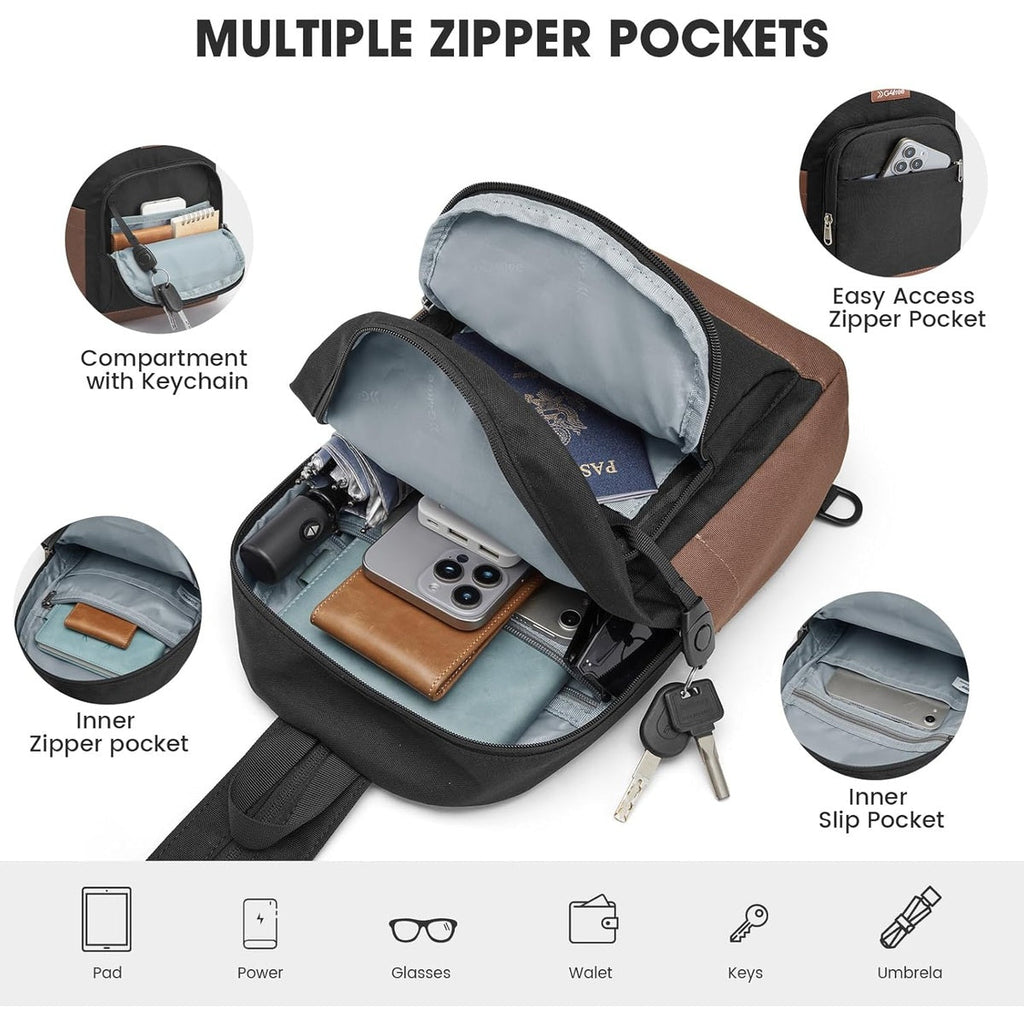 G4Free Sling Bag Crossbody Backpack Small Convertible Crossbody Bag