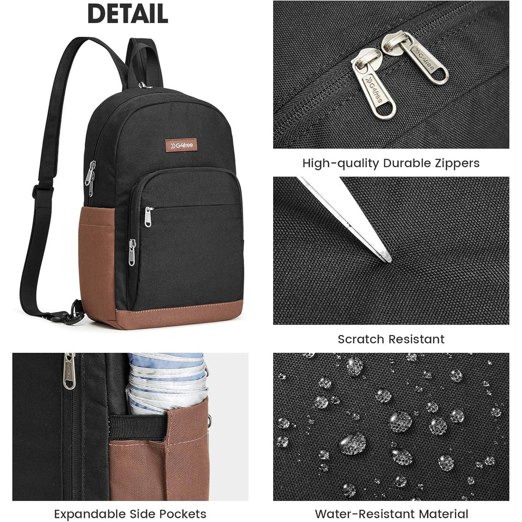 G4Free Sling Bag Crossbody Backpack Small Convertible Crossbody Bag