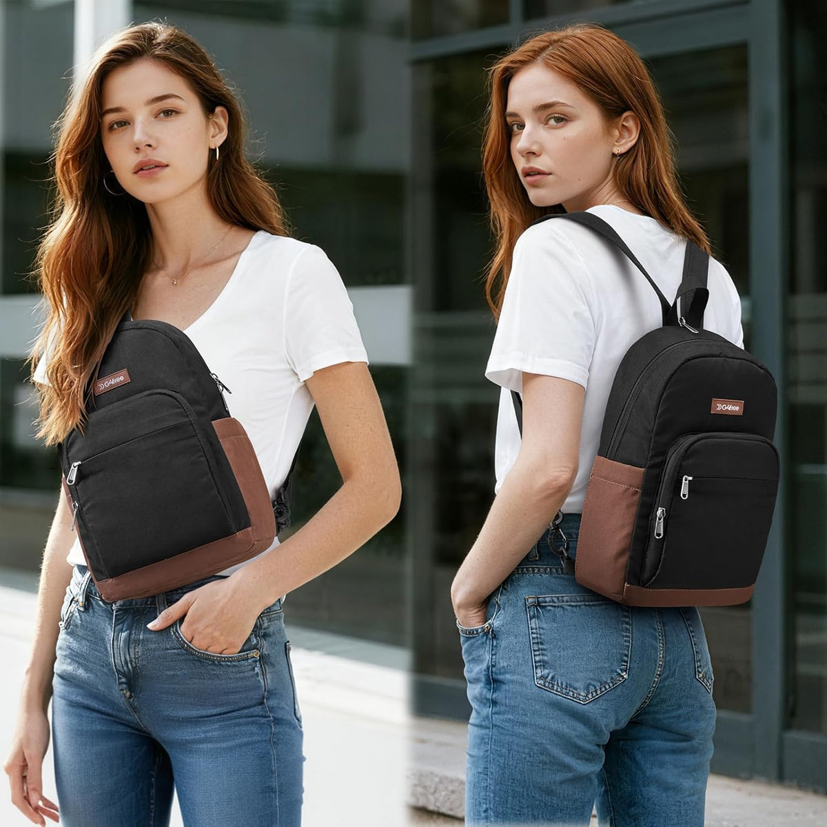 G4Free Sling Bag Crossbody Backpack Small Convertible Crossbody Bag