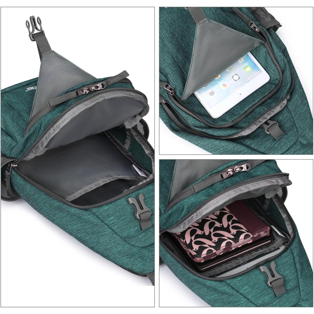G4Free Sling Bag RFID Blocking Sling Backpack Crossbody Chest Bag Daypack