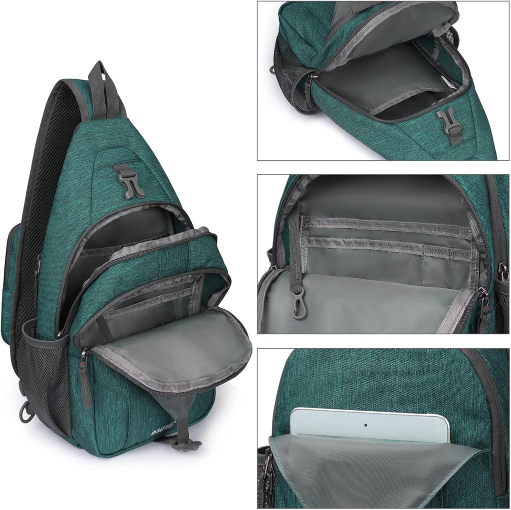 G4Free Sling Bag RFID Blocking Sling Backpack Crossbody Chest Bag Daypack
