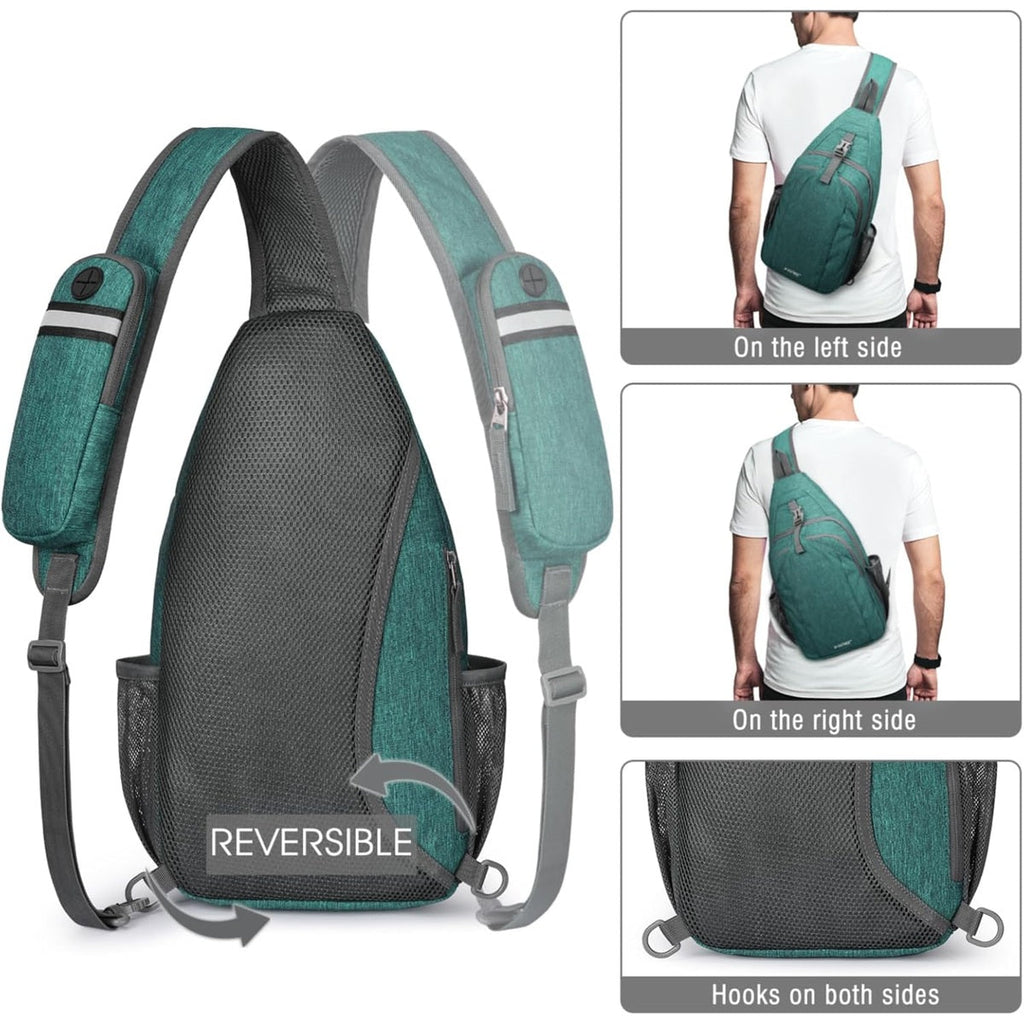 G4Free Sling Bag RFID Blocking Sling Backpack Crossbody Chest Bag Daypack